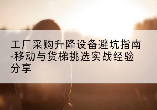 宁夏移动式升降机怎么选-工厂采购升降设备避坑指南-移动与货梯挑选实战经验分享