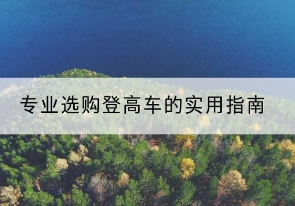宁夏电动登高车厂家推荐-专业选购登高车的实用指南